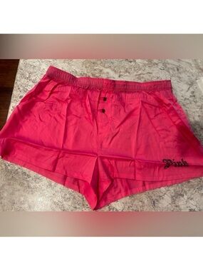 VS PINK Bling Pajama Shorts Halloween Logo Large NWT